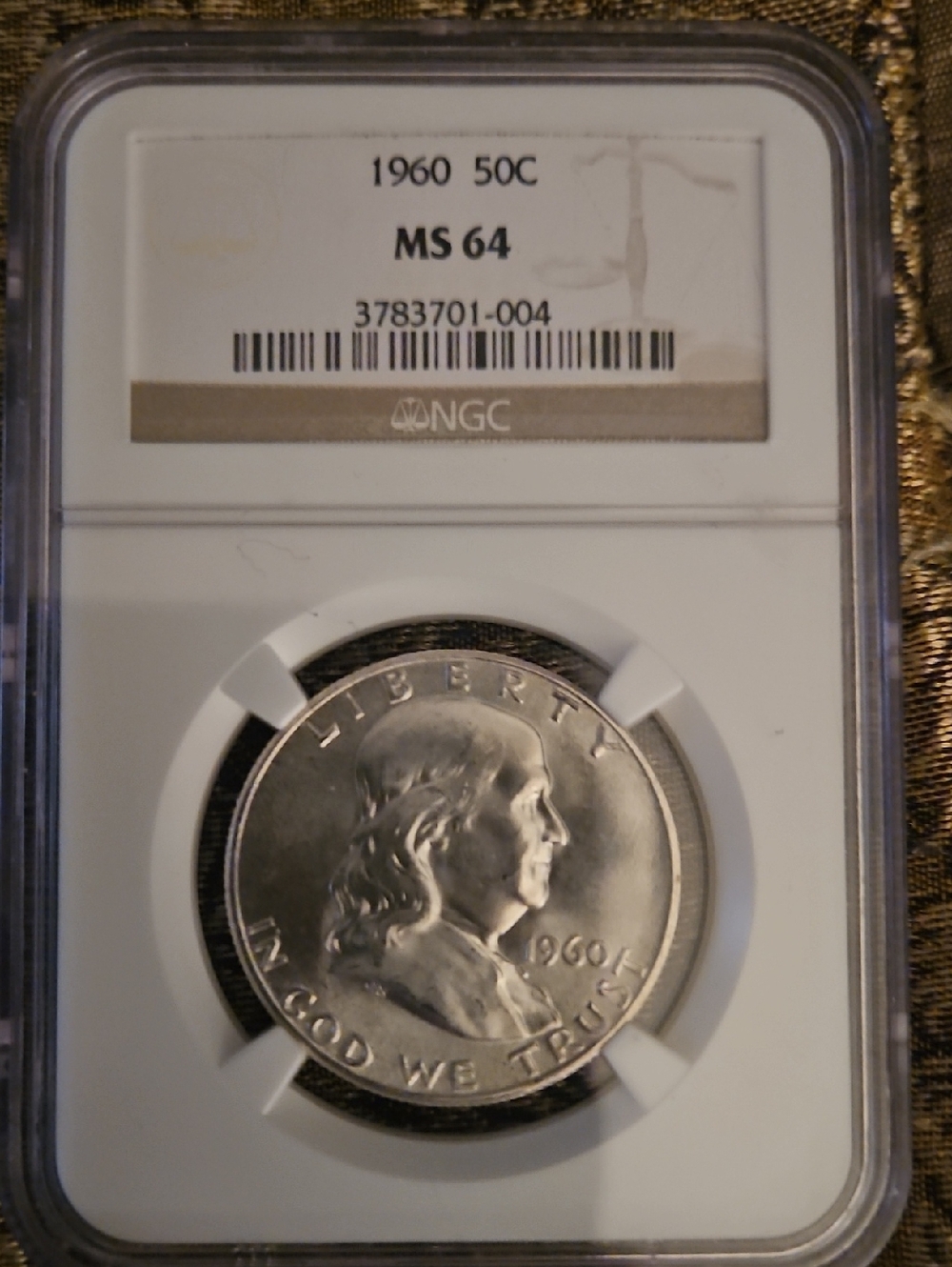 1960 Franklin Half Dollar - MS64 NGC Certified - 90% Silver!!